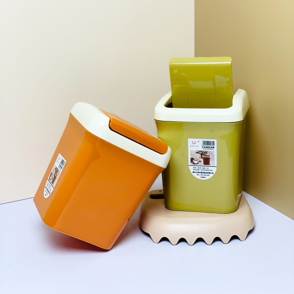 Thùng rác để bàn vuông Yidele 8320 2