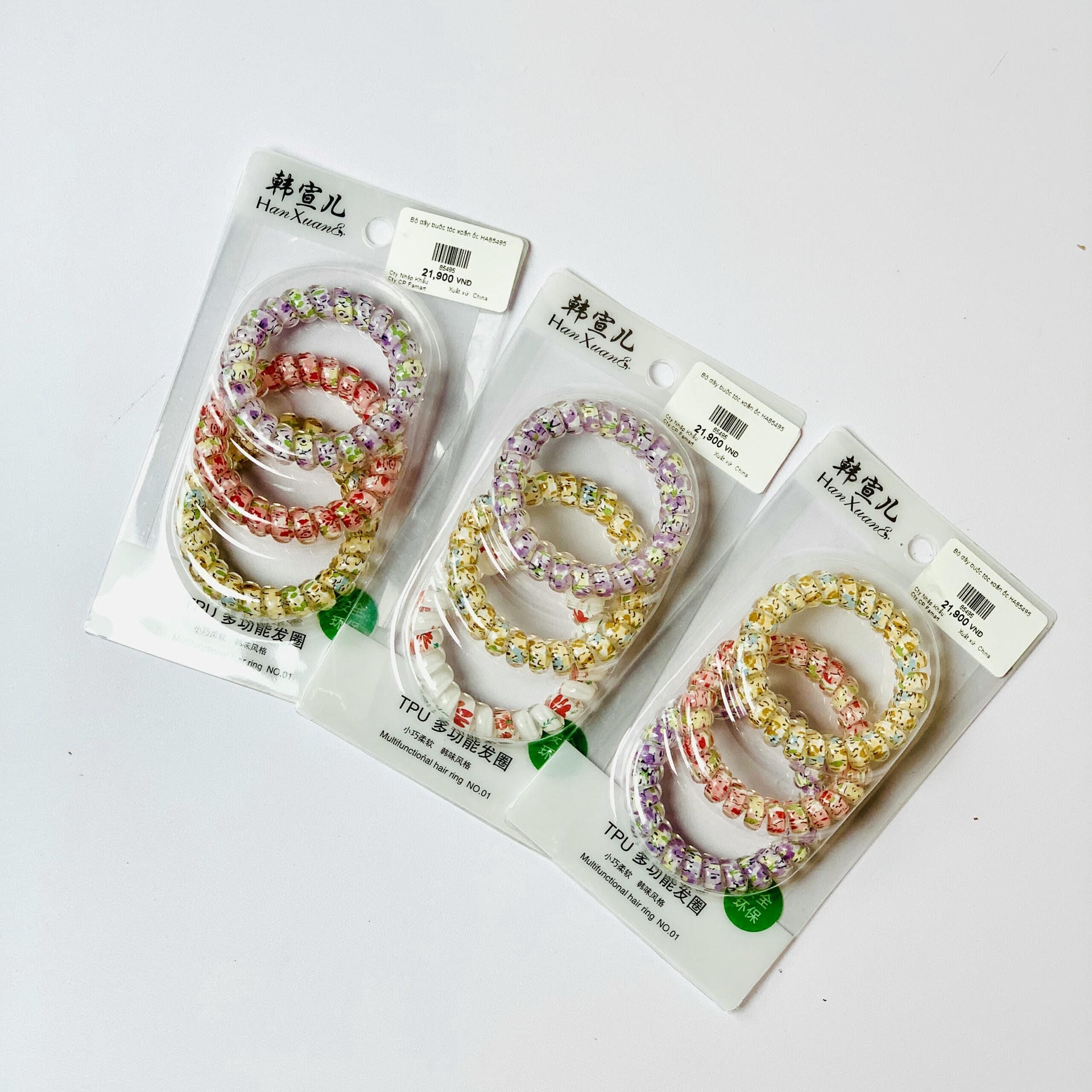 Bộ dây buộc tóc xoắn ốc HA85495 7