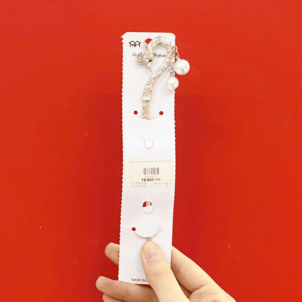 Trâm đính hạt ngọc trai kiểu Trung Quốc