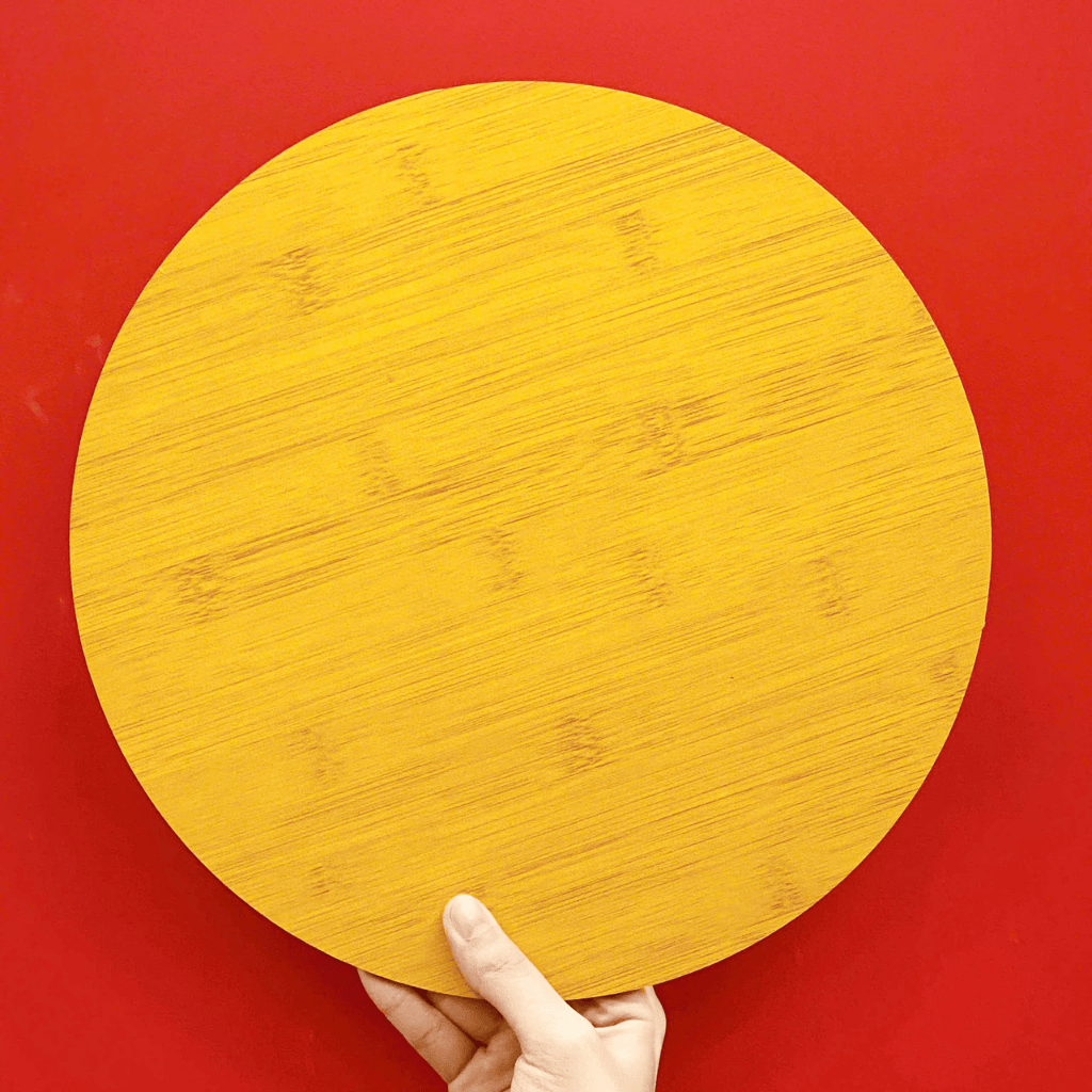 Hộp đựng bánh bao bằng tre tròn màu đẹp (30Cm)