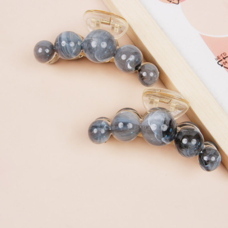 Kẹp tóc lớn màu ngọc trai gradient 11Cm