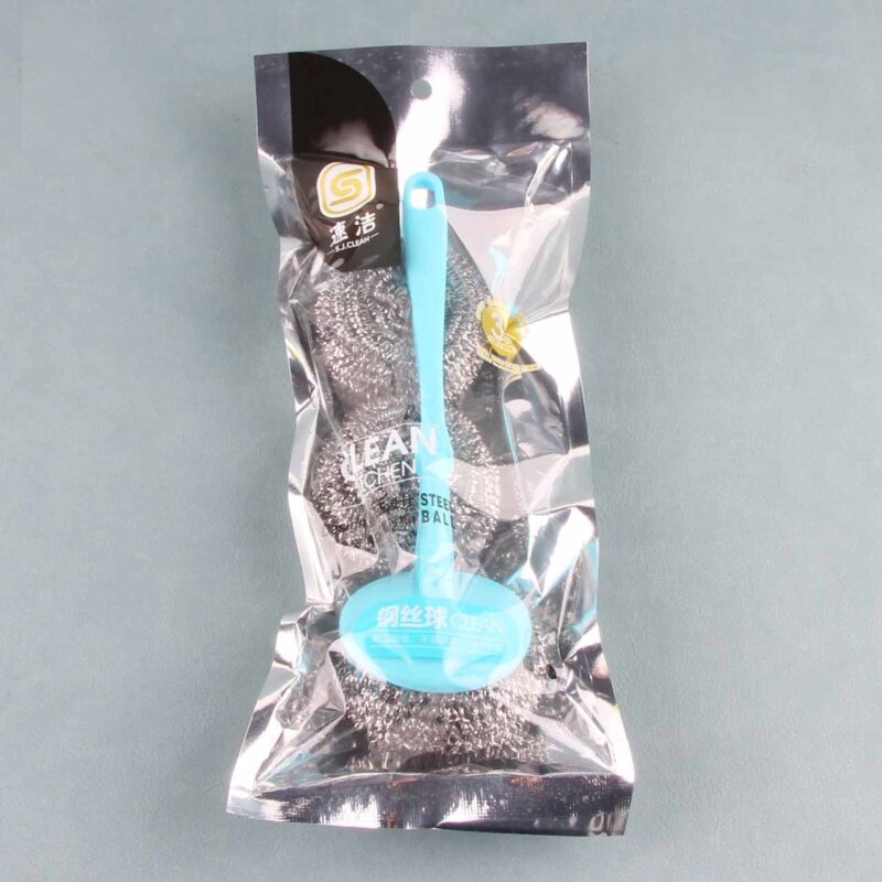 Dụng cụ cọ rửa bằng thép không gỉ + chổi cọ (2203)