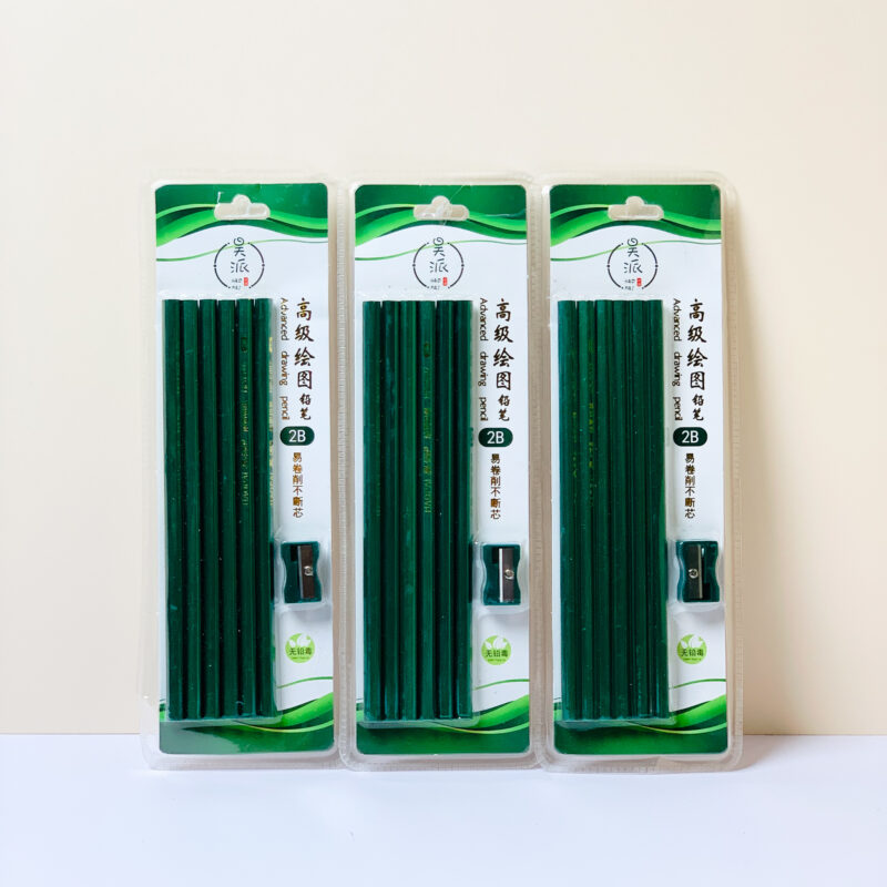 Hộp 6 bút chì xanh Haopai