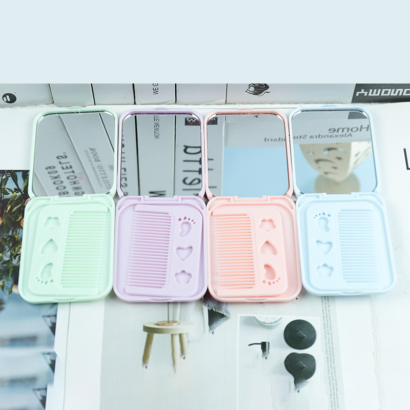 Bộ Gương Lược Gấp Vuông 1136