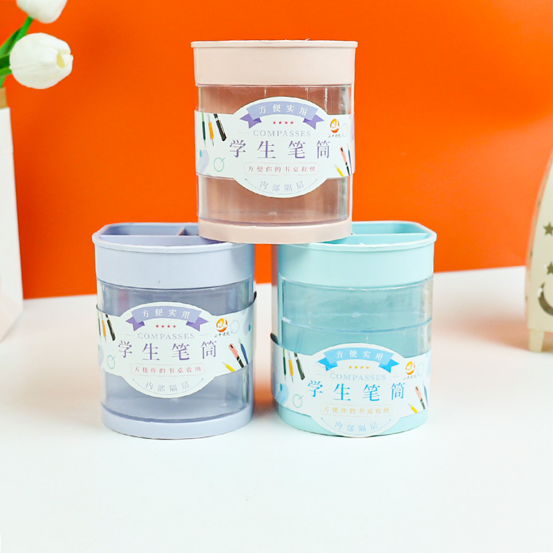 Hộp đựng bút 3 lớp màu Macaron 007