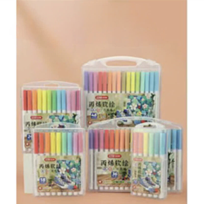 6765-12 Bút sơn mềm acrylic 12 màu