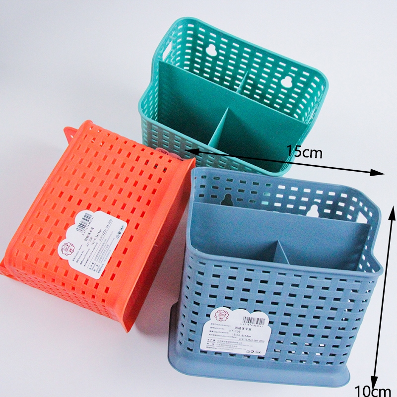 Hộp đựng đũa bốn ngăn trong suốt Ht709