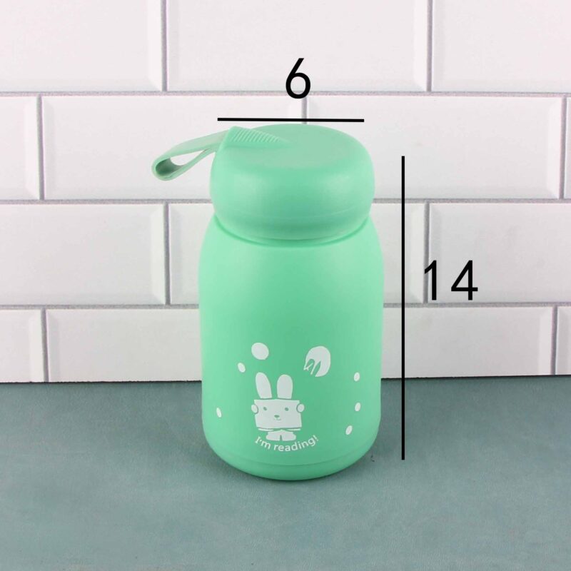 Ly thủy tinh thỏ dễ thương vỏ nhựa