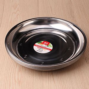 Khay tròn inox 26