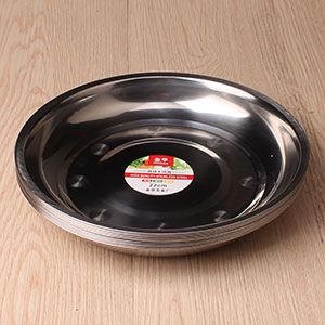 Khay tròn inox 22