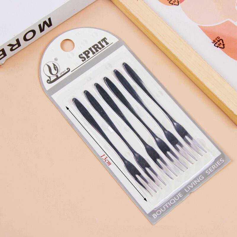 Set 6 Nĩa hoa quả inox G017